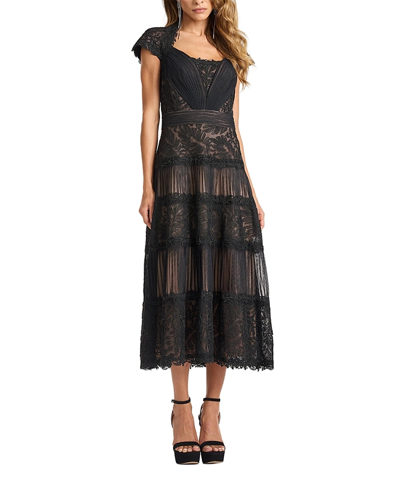 Tadashi Shoji Boette Lace Tea-Length Dress
