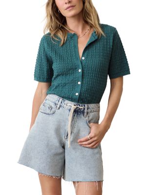 Lucia Cotton Blend Cardigan Sweater