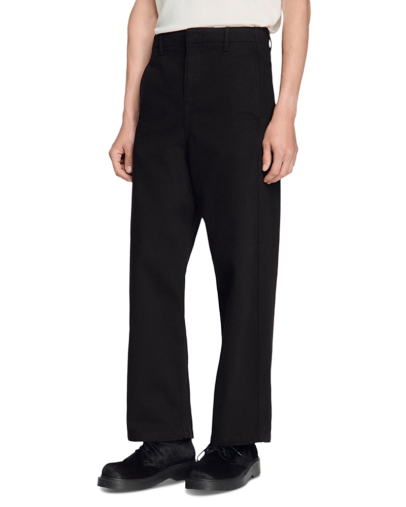 Sandro Barrel Fit 28.7 Jeans in Chocolate