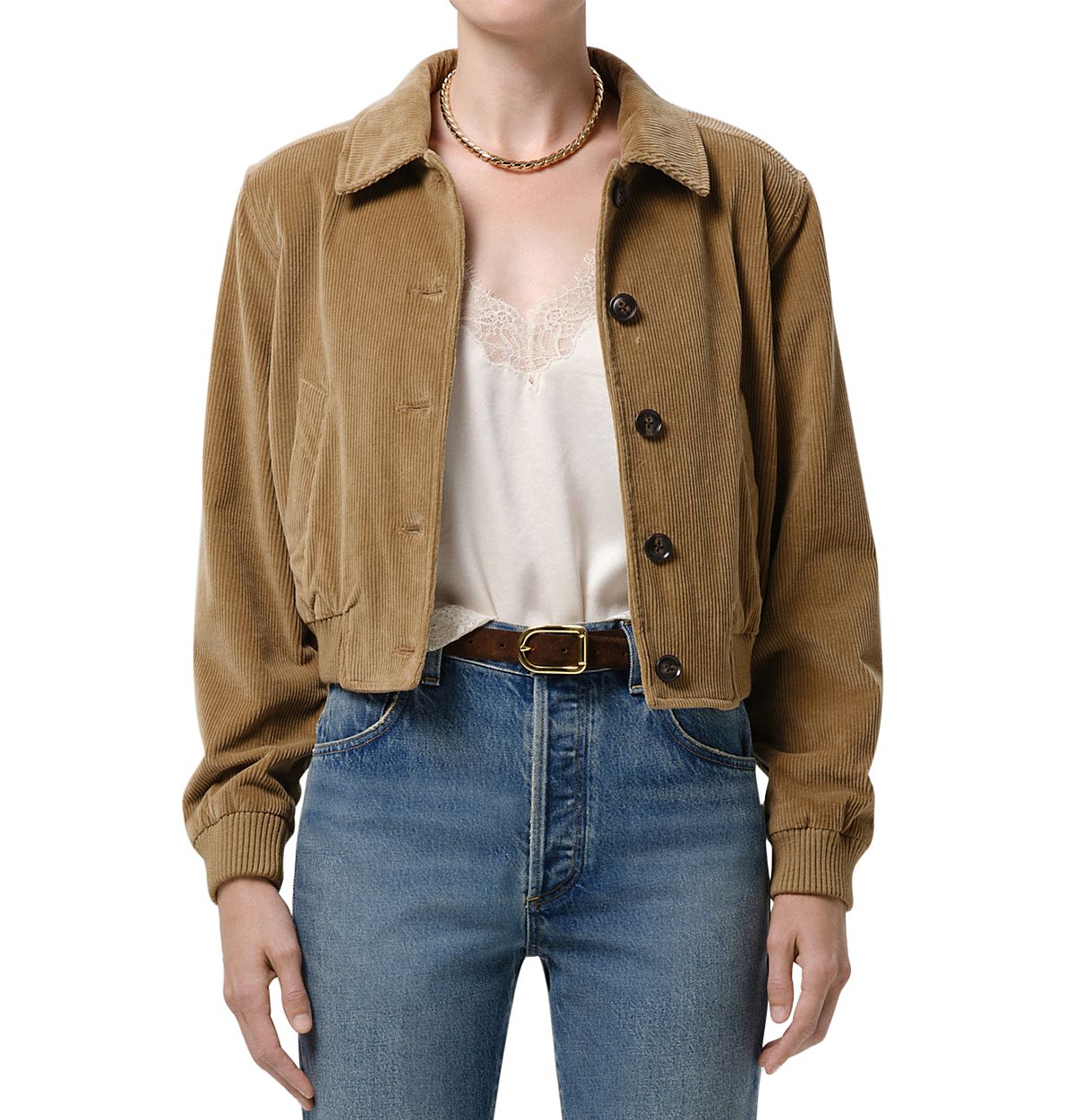 Citizens of Humanity Lola Eve Cropped Bomber Jacket