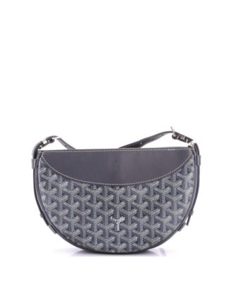   Hirondelle Shoulder Bag Coated Canvas and Leather