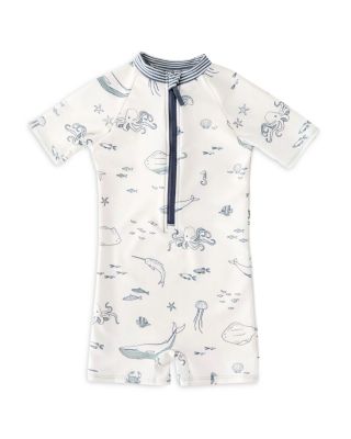 Pehr Unisex Short Sleeve One Piece Rash Guard Swimsuit - Baby, Little Kid