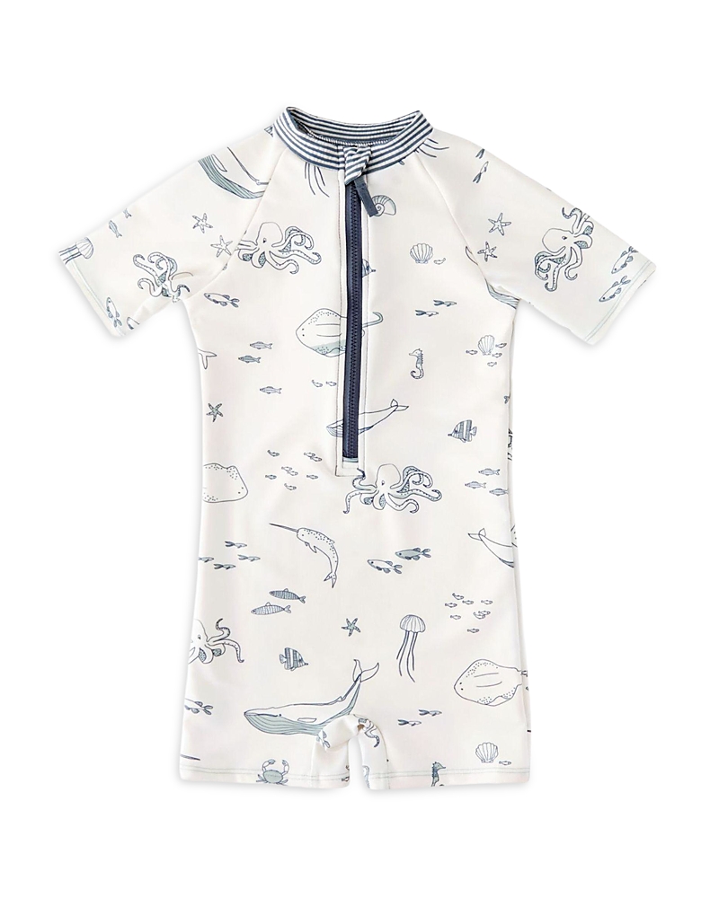 Pehr Unisex Short Sleeve One Piece Rash Guard Swimsuit - Baby, Little Kid