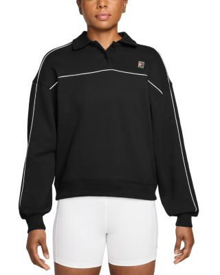 Court Collection Long Sleeve Fleece Tennis Top