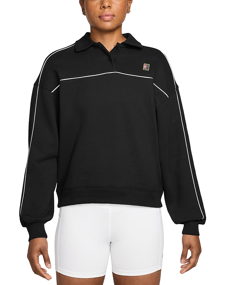 Nike Court Collection Long Sleeve Fleece Tennis Top