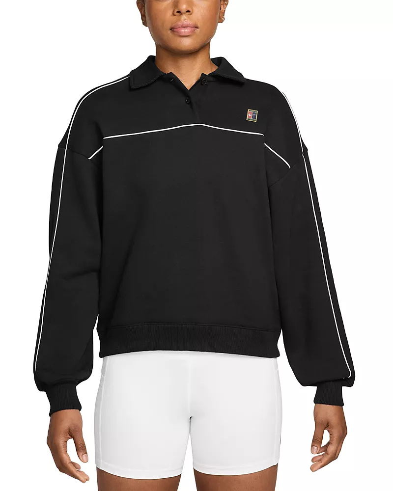 Nike Court Collection Long Sleeve Fleece Tennis Top