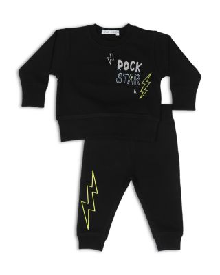 Boys' Rock Doodles Embroidered Details French Terry Top & Pants Set - Baby