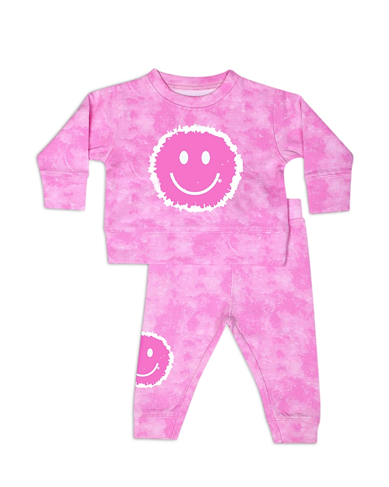 Little Mish Girls' Tie Dyed Top & Pants Set - Baby