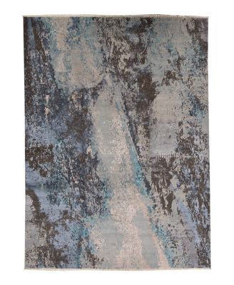 Bokara Rug Co Canvas Art W/ Viscose J1109 Area Rug, 9' x 12'