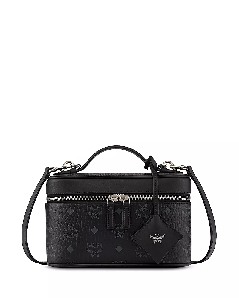 Mcm Visetos Canvas Vanity Case