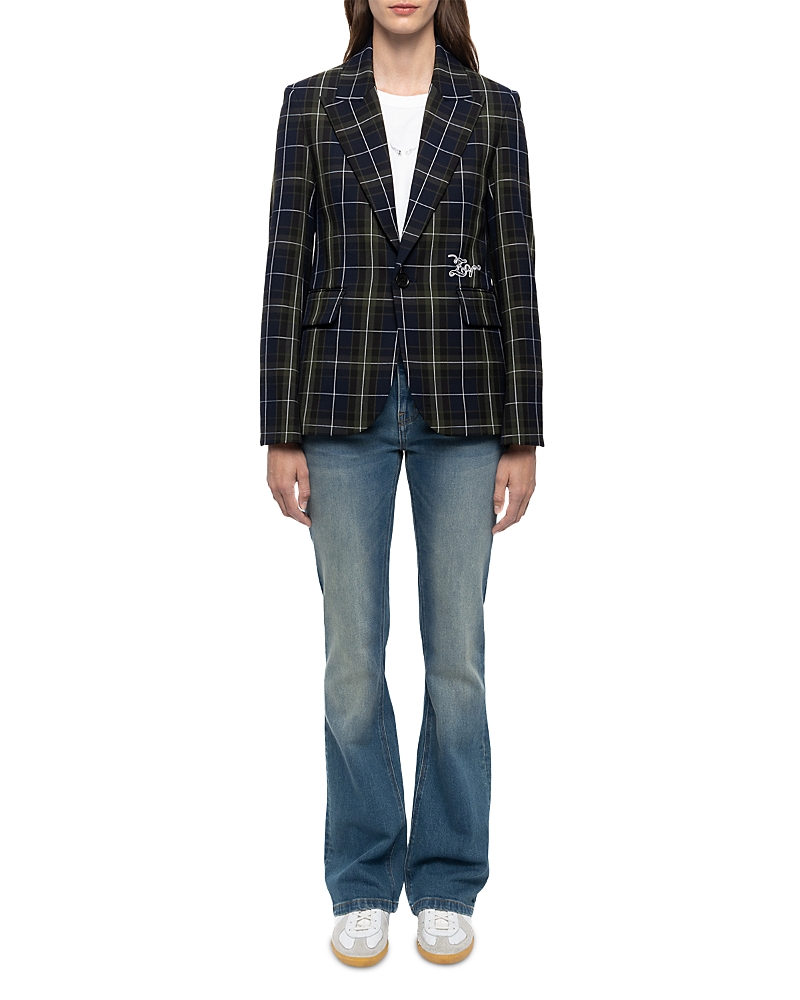 Zadig & Voltaire Vavy Tailleur Tartan Blazer
