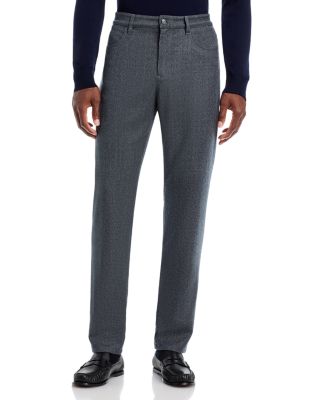 Regular Fit Flannel Five Pocket Trousers