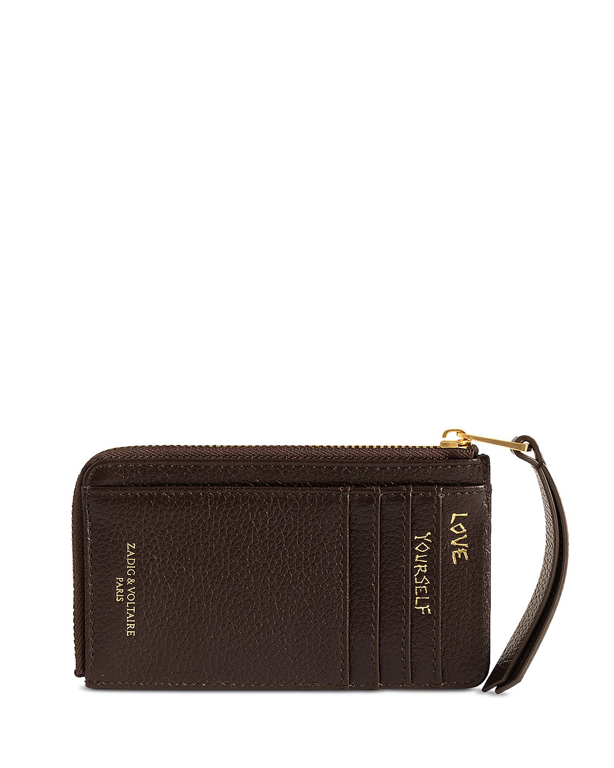 Zadig & Voltaire Zv Grained Leather Card Case
