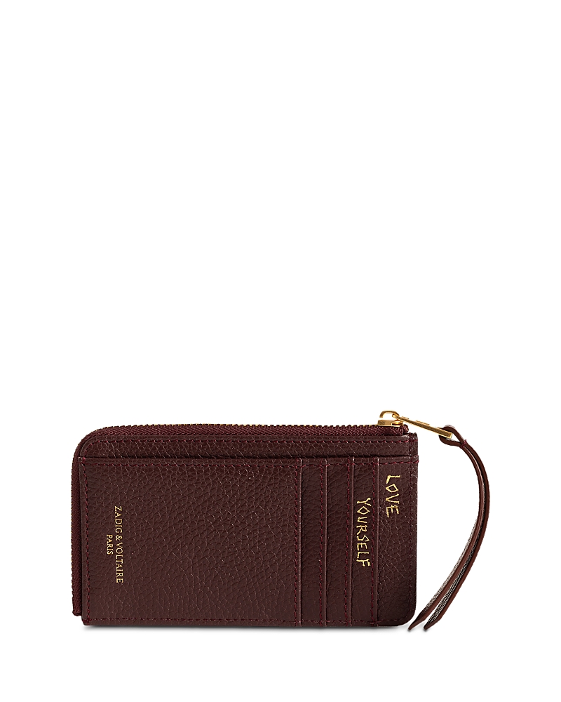 Zadig & Voltaire Zv Grained Leather Card Case · OS