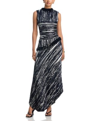 Fiora Draped Asymmetric Dress