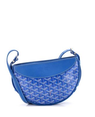 Hirondelle Shoulder Bag Coated Canvas and Leather