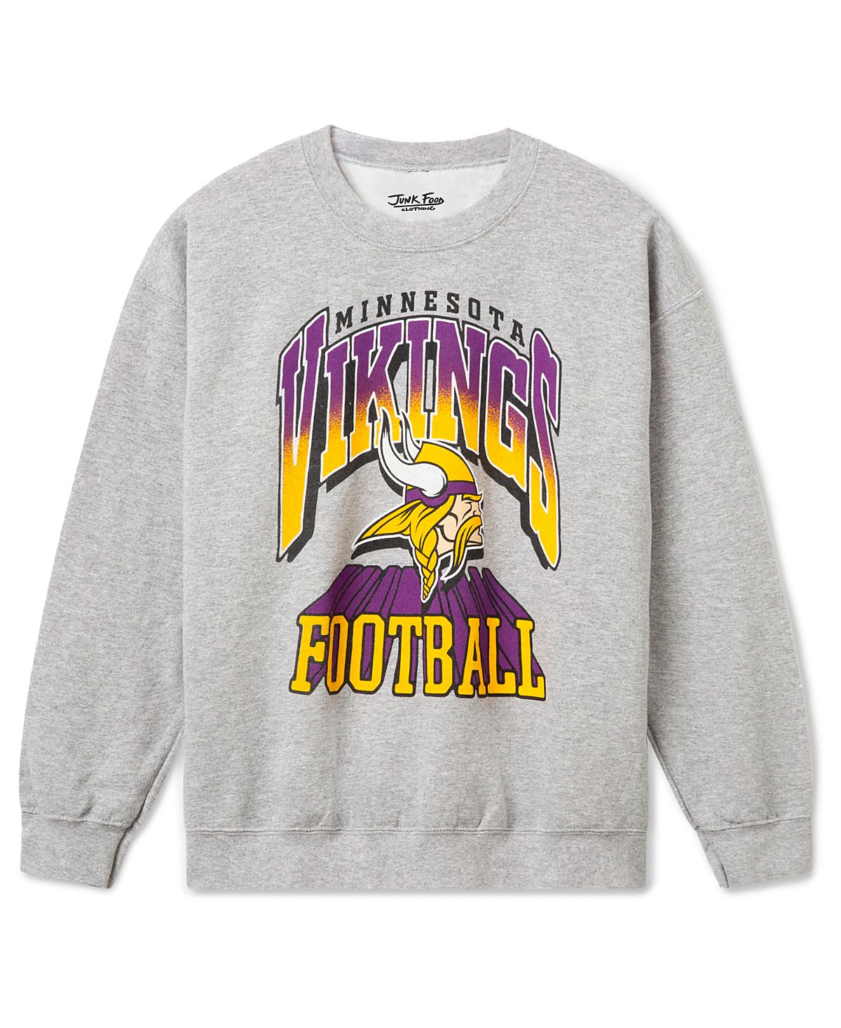 Junk Food Clothing Unisex Minnesota Vikings All Pro Crew Fleece