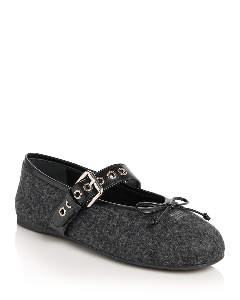 Miu Miu Women's Mary Jane Ballerina Flats