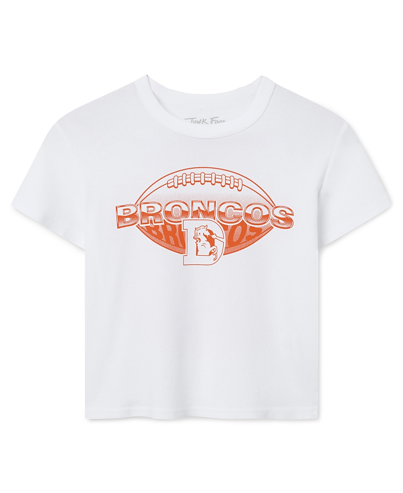 Junk Food Clothing Women's Denver Broncos Repeat Baby Tee