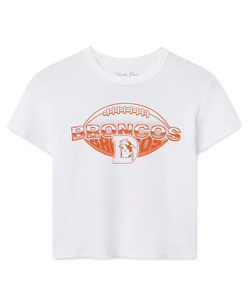Junk Food Clothing Women's Denver Broncos Repeat Baby Tee
