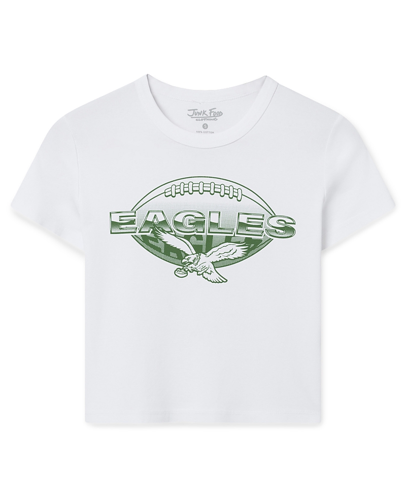 Junk Food Clothing Women's Philadelphia Eagles Repeat Baby Tee