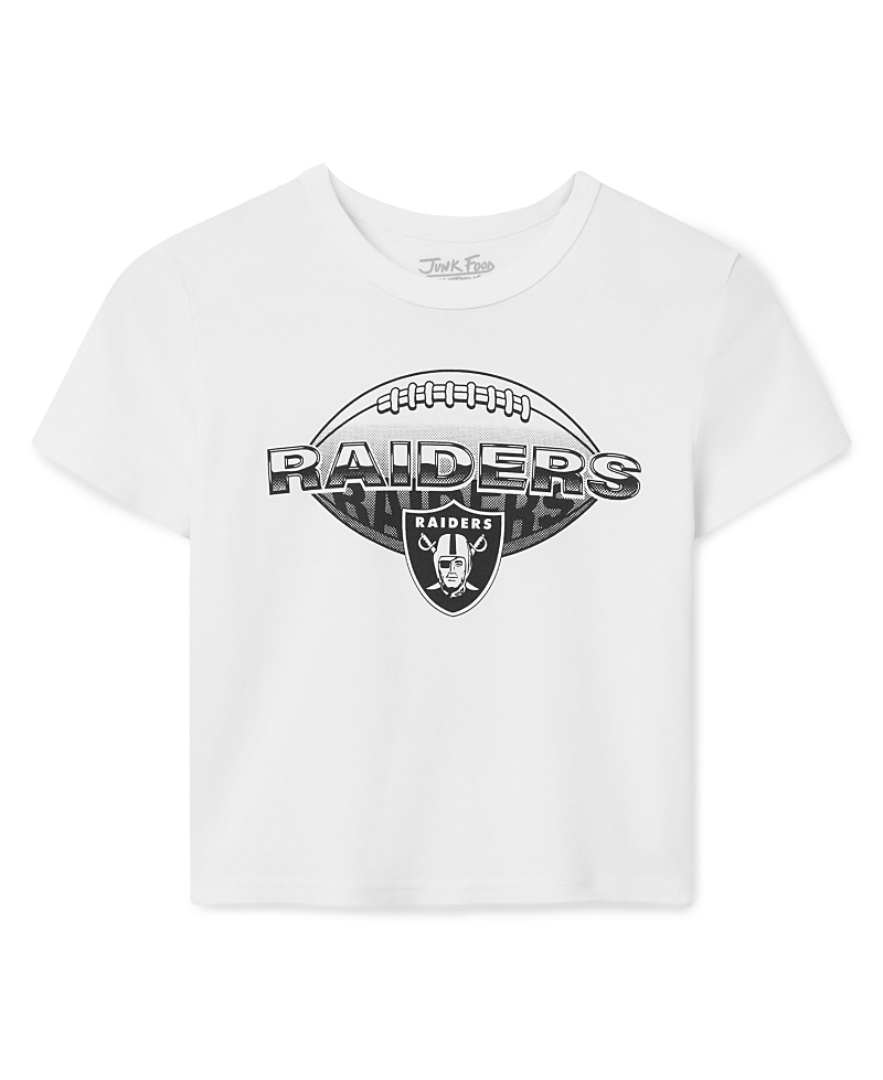 Junk Food Clothing Women's Las Vegas Raiders Repeat Baby Tee