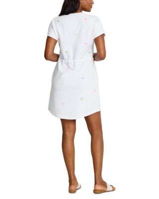 tommy bahama white dress Women's Palm A Dora Split Neck - day style to casual Coastalina Linen Midi Wrap Dress