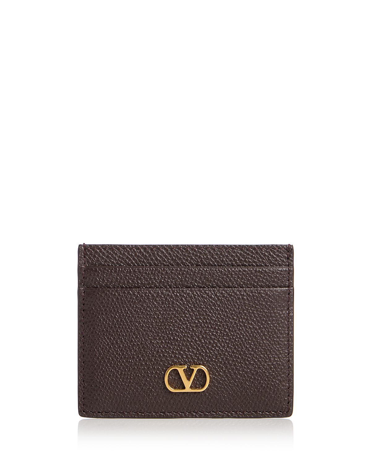 Valentino Garavani VLogo Signature Leather Card Case