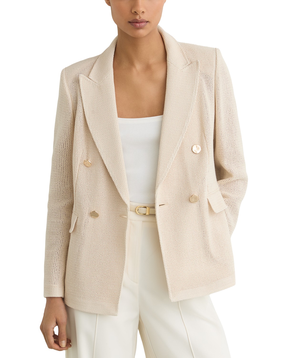 Petite Fiore Double Breasted Blazer