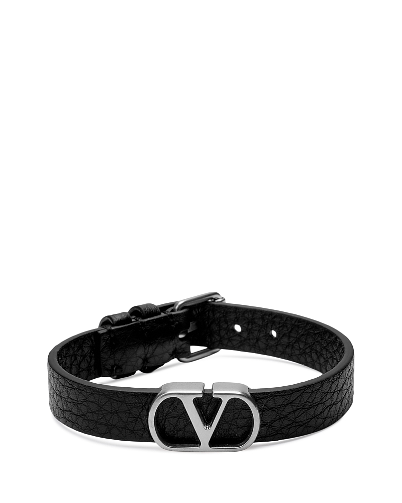 Valentino Garavani VLogo Signature Leather Bracelet