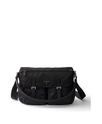 Prada Re-nylon Shoulder Bag In Black