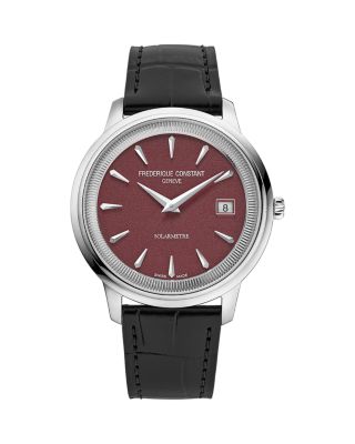 Solarmetre Moneta Leather Strap Watch, 39mm