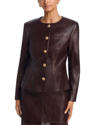 Wells Faux Leather Jacket