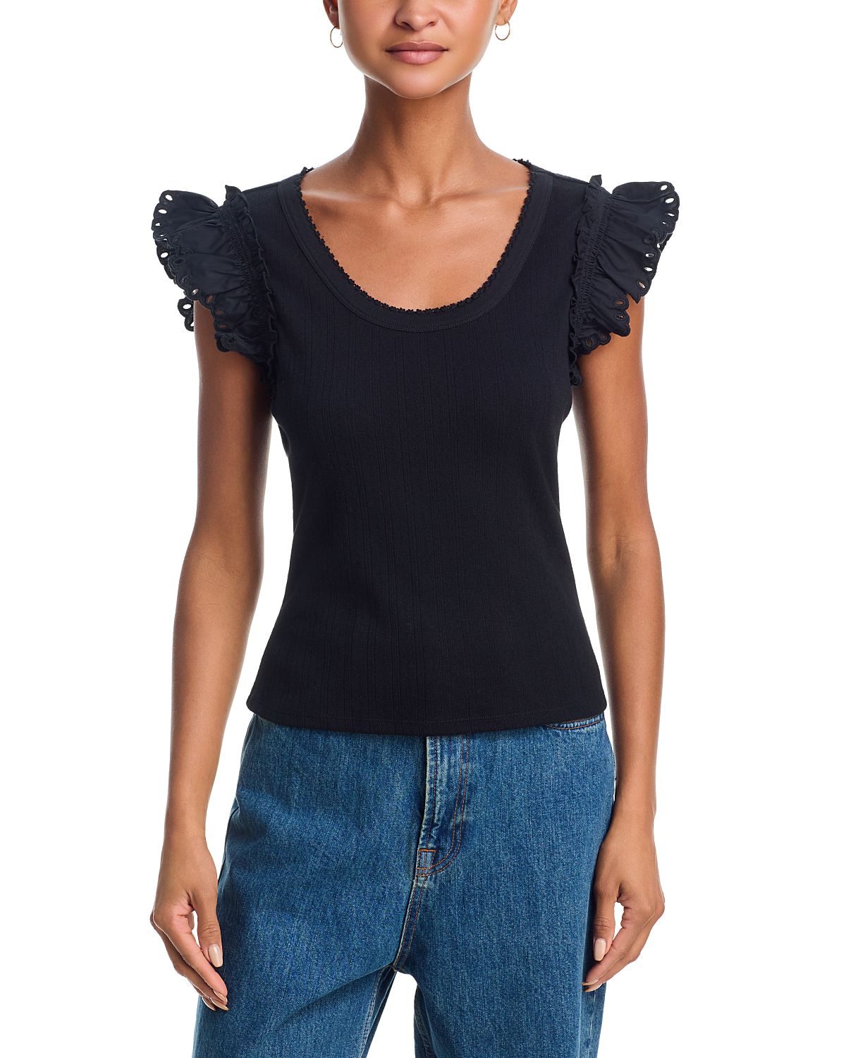 Rails Giovanna Ruffle Sleeve Top