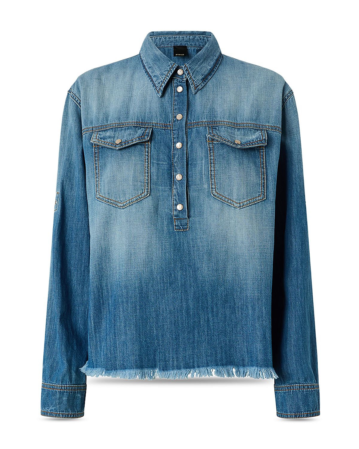 Pinko Cascate Mixed Media Shirt