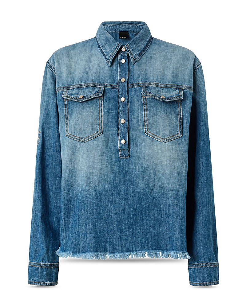 Pinko Cascate Mixed Media Shirt
