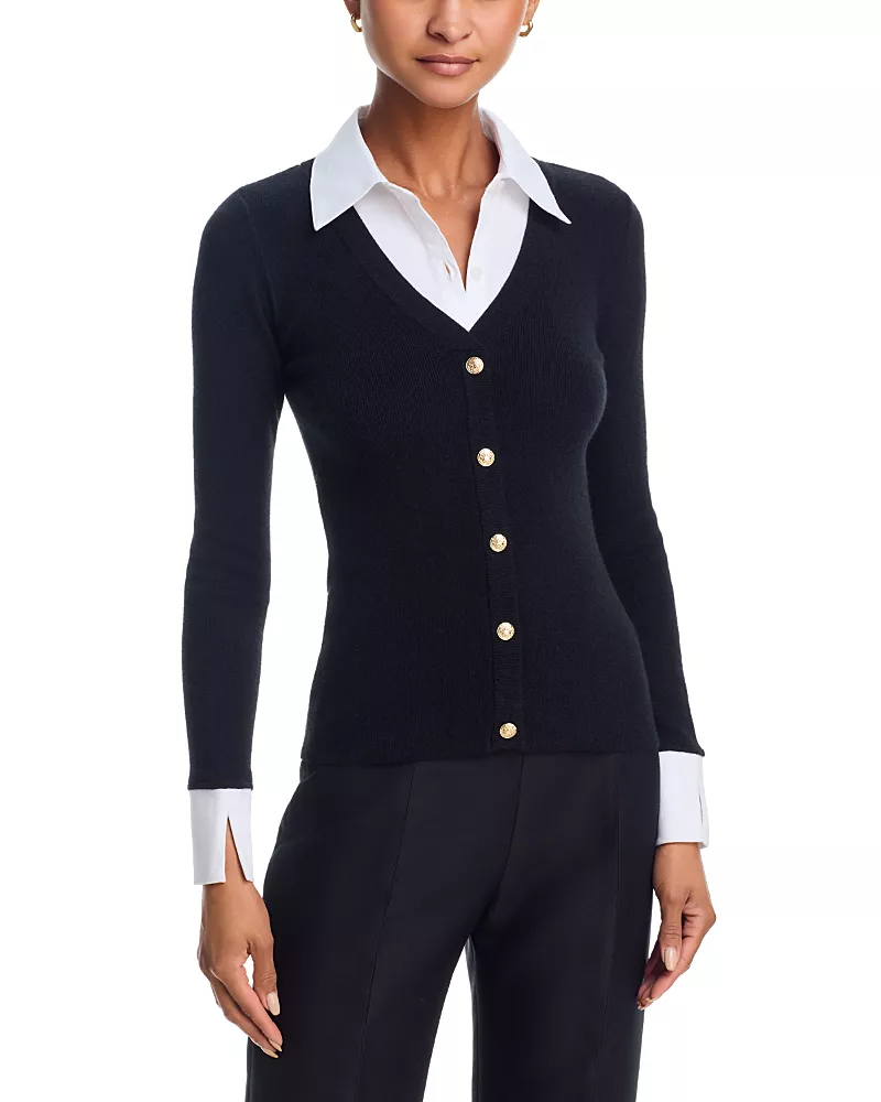 Generation Love Nixie Poplin Shirt Combo Sweater