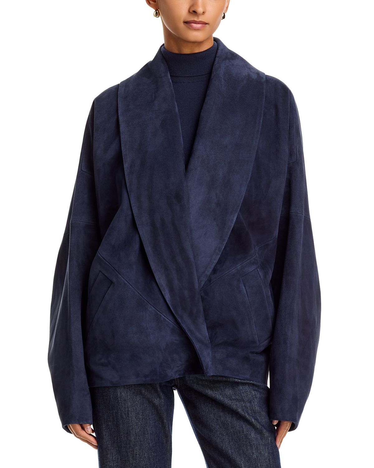Co Leather Wrap Jacket
