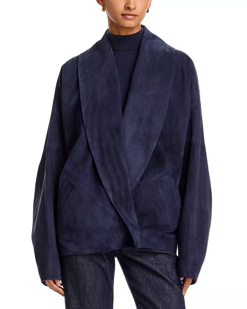 Co Leather Wrap Jacket