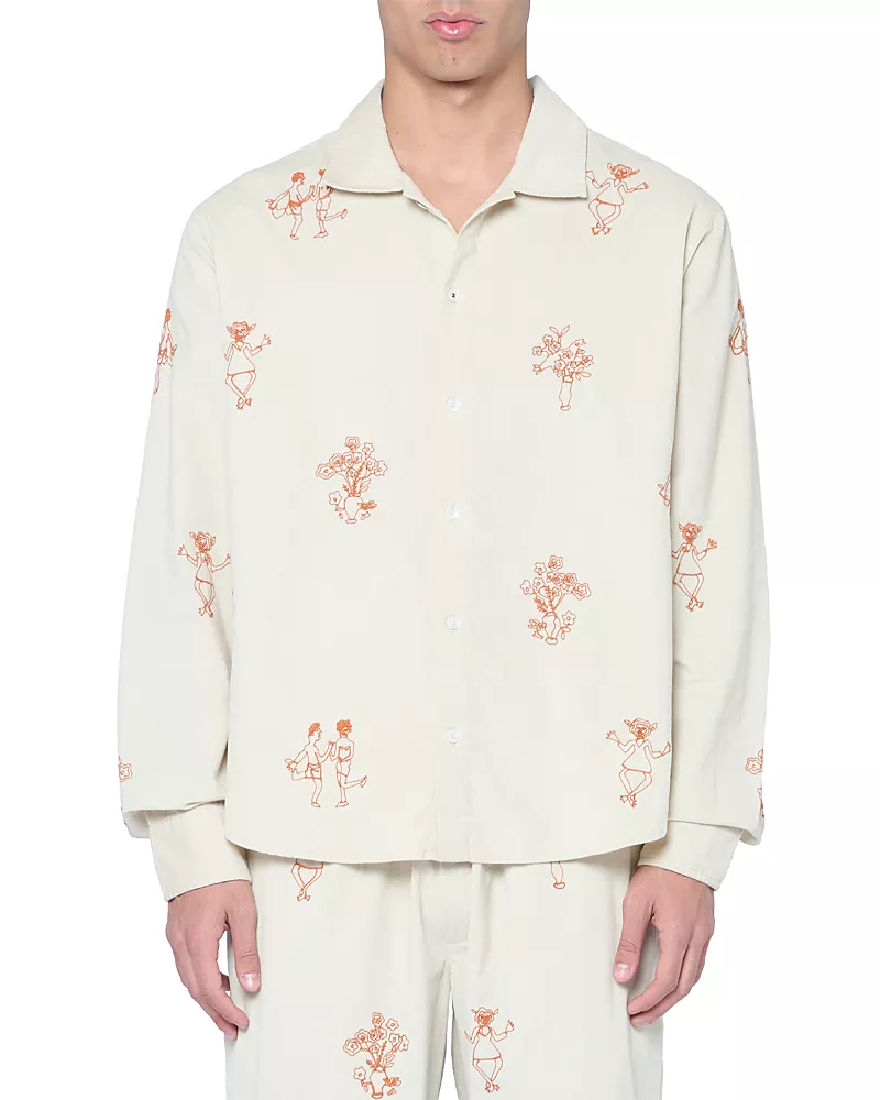 Baziszt Riot Mini Cord Woven Graphic Shirt