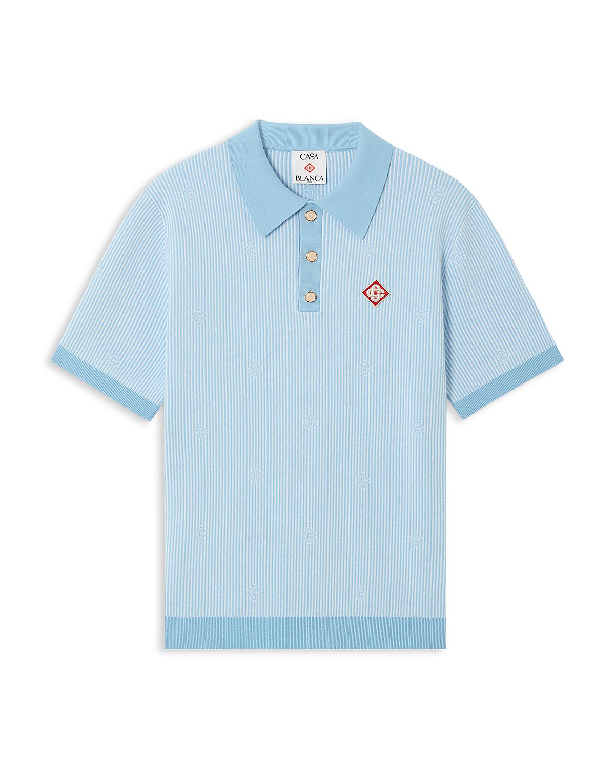 Casablanca Stripe Polo Shirt