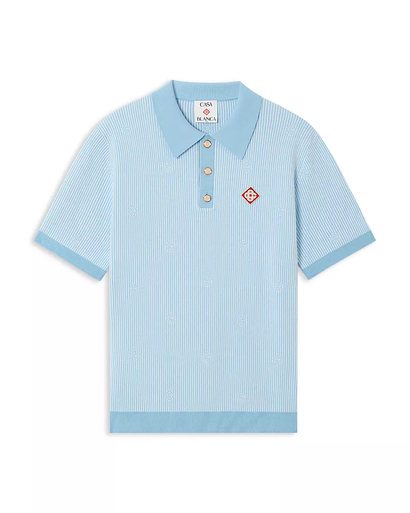 Casablanca Stripe Polo Shirt