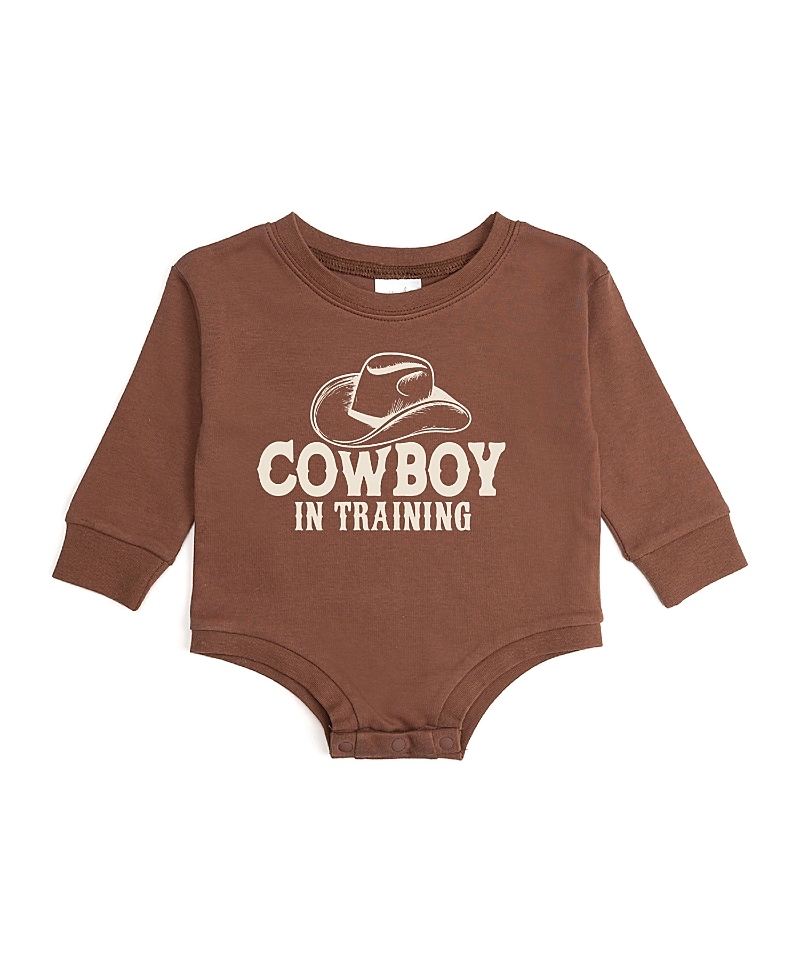 Sweet Wink Boys' Cowboy in Training Western Long Sleeve Romper - Baby