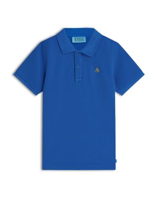 Scotch & Soda Boys' Chest Embroidery Pique Polo - Little Kid, Big Kid
