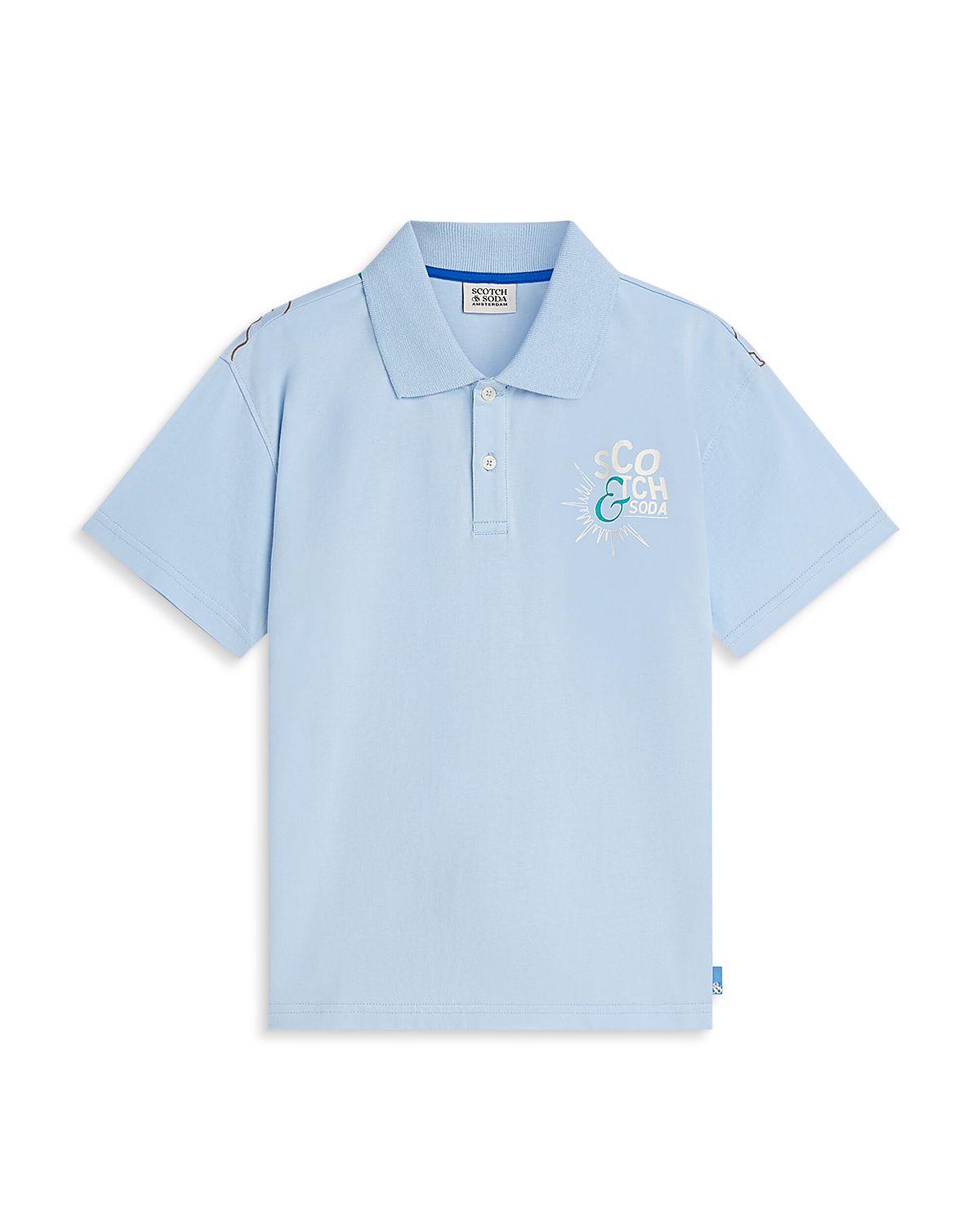 Scotch & Soda Boys' Placement Printed Polo - Little Kid, Big Kid