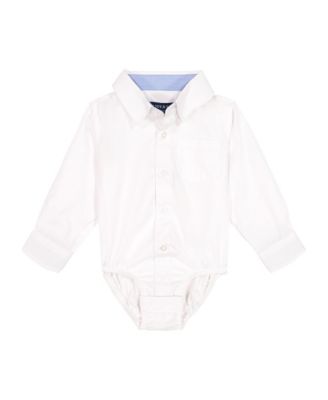 Boys' Poplin Button-down Shirtzie - Baby