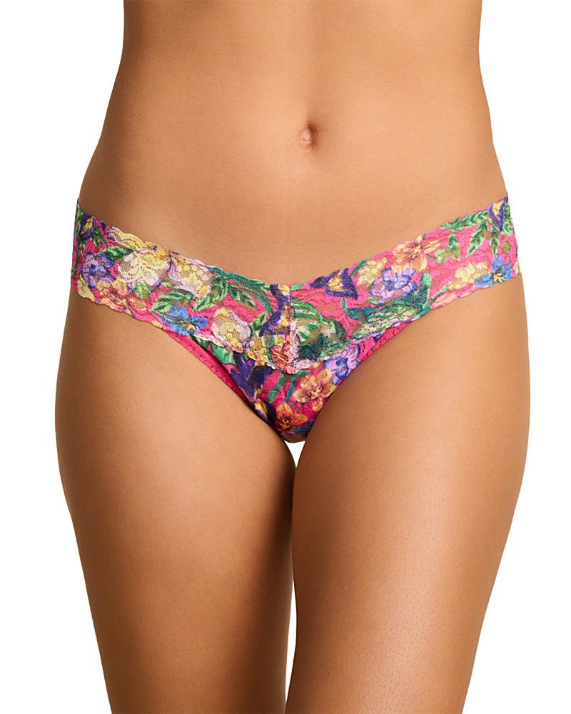 Hanky Panky Printed Signature Lace Low Rise Thong · OS