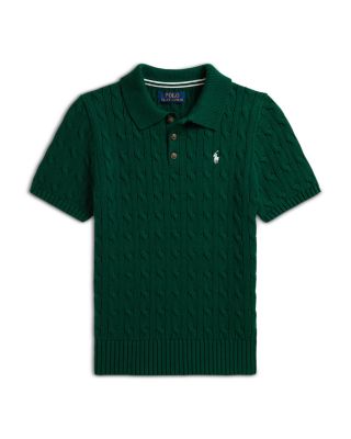 Boys' Cable Knit Cotton Polo Sweater - Little Kid, Big Kid