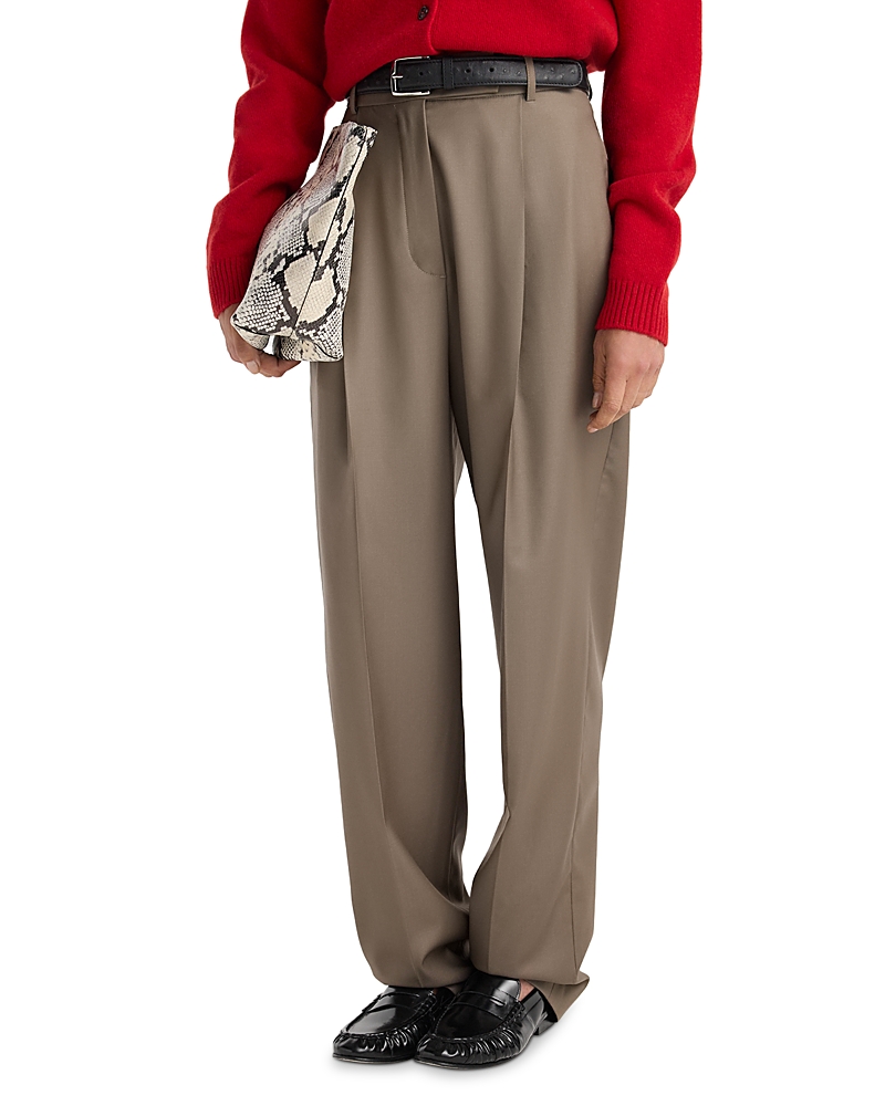 Rohe Single Pleat Tapered Wool Trousers