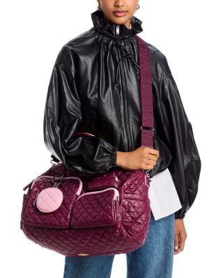 Rose’Muse satin traveling boston bag Travel Bags MZ Wallace Handbags - Bloomingdale's